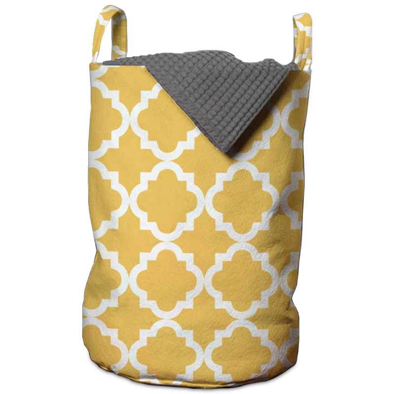 Корзина Yellow Ornament Basket Горчичный Корзина Yellow Ornament Basket Горчичный в Твери | Loft Concept