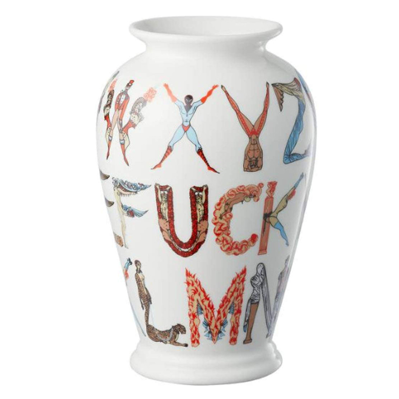 Ваза Supreme Alphabet Vase Белый Мульти Ваза Supreme Alphabet Vase Белый Мульти в Твери | Loft Concept