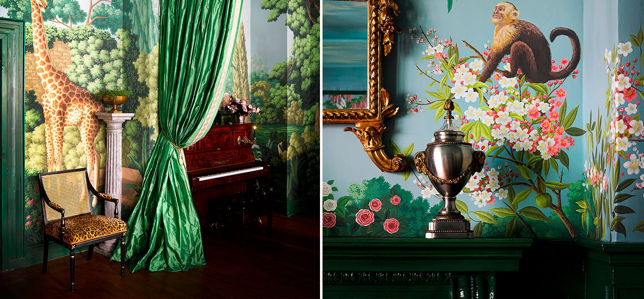 Обои ручная роспись Magical Menagerie Special Colourway on scenic paper - фото №1