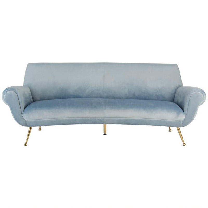 Диван Gigi Radice Lounge Sofa light blue Серо-голубой в Твери | Loft Concept 