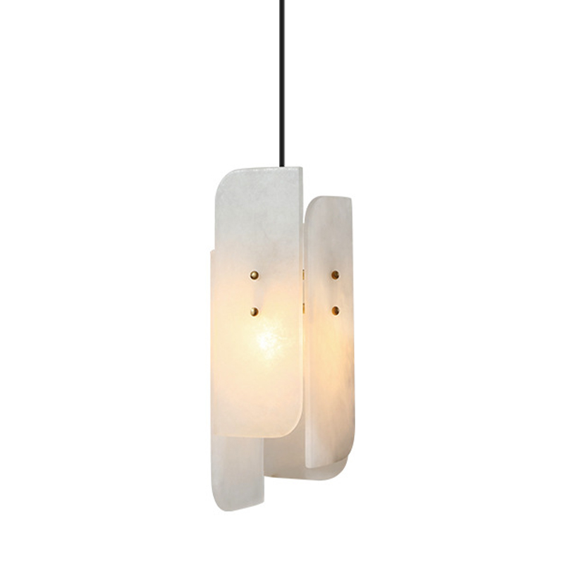 Подвесной светильник Ancel Hanging Light Белый Мрамор Bianco Глянцевое золото Подвесной светильник Ancel Hanging Light Белый Мрамор Bianco Глянцевое золото в Твери | Loft Concept