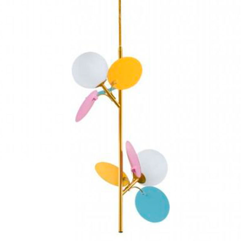 Люстра MATISSE Pendant Double multicolor Мульти Золотой Белый в Твери | Loft Concept 