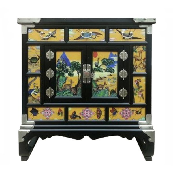 Китайский комод Chinoiserie chest of drawers yellow Желтый Черный Китайский комод Chinoiserie chest of drawers yellow Желтый Черный в Твери | Loft Concept