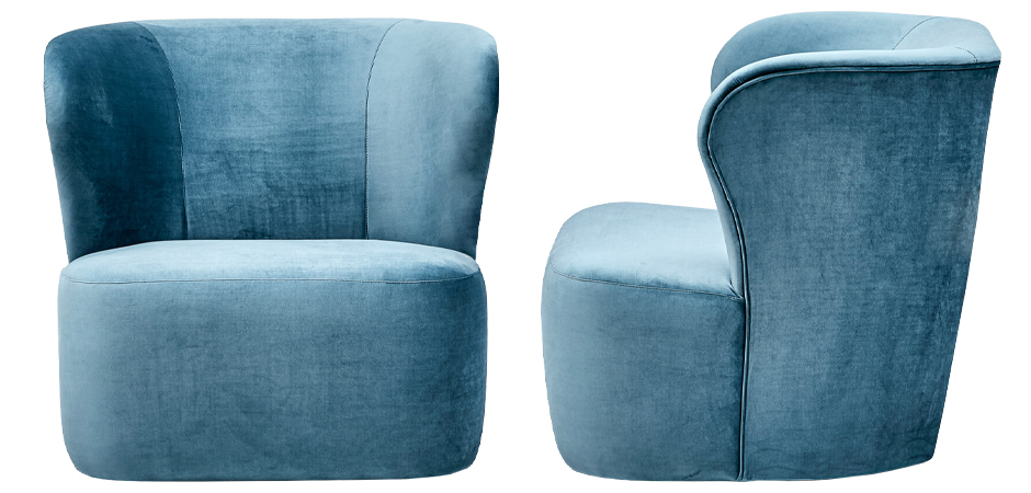 Кресло Hortense Chair Blue Кресло Hortense Chair Blue - Loft-Concept в Твери