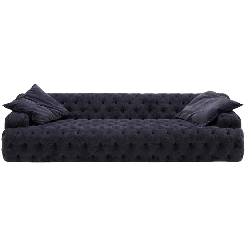 Трехместный диван темно-синий Campion Deep Blue Sofa Темно-синий Трехместный диван темно-синий Campion Deep Blue Sofa Темно-синий в Твери | Loft Concept