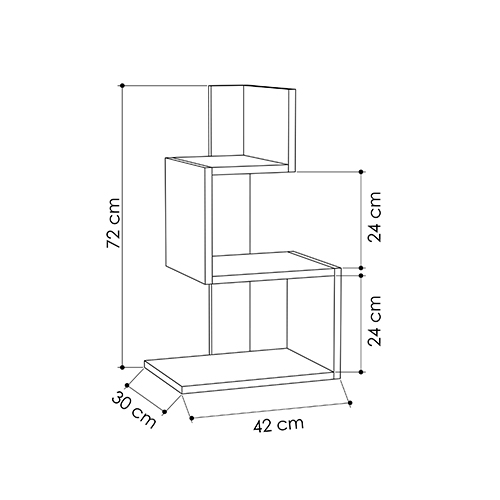 Стол приставной трехъярусный белого цвета ROSIE SIDE TABLE WHITE OAK Стол приставной трехъярусный белого цвета ROSIE SIDE TABLE WHITE OAK в Твери