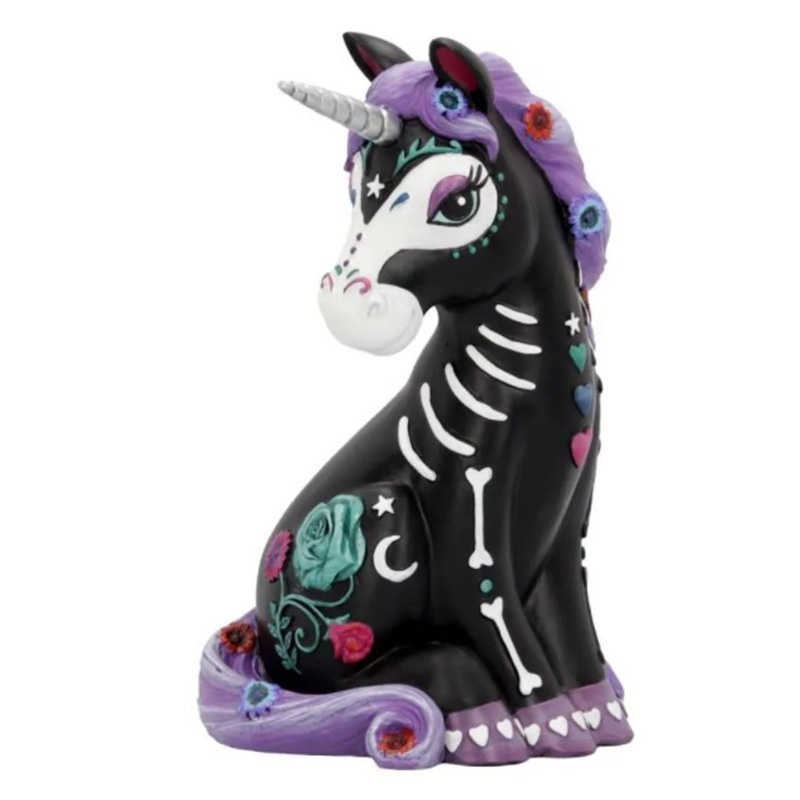 Статуэтка Patterned Unicorn Черный Фиолетовый Белый Статуэтка Patterned Unicorn Черный Фиолетовый Белый в Твери | Loft Concept