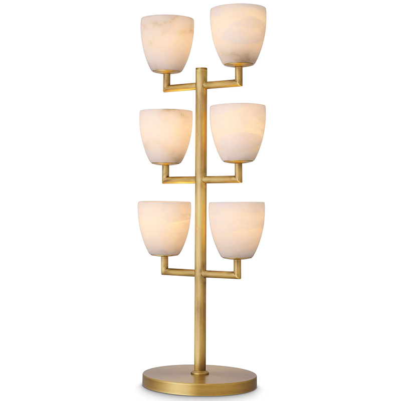 Настольная лампа Eichholtz Table Lamp Valerius Белый Латунь Бежевый Настольная лампа Eichholtz Table Lamp Valerius Белый Латунь Бежевый в Твери | Loft Concept