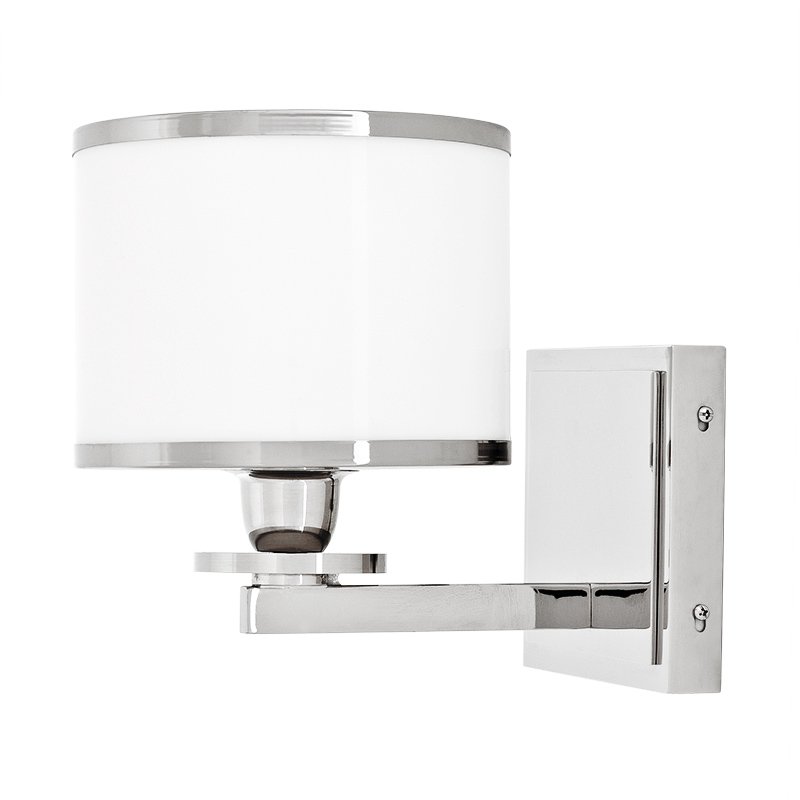 Бра Eichholtz Wall Lamp Van Cleeff Никель Белый Бра Eichholtz Wall Lamp Van Cleeff Никель Белый в Твери | Loft Concept