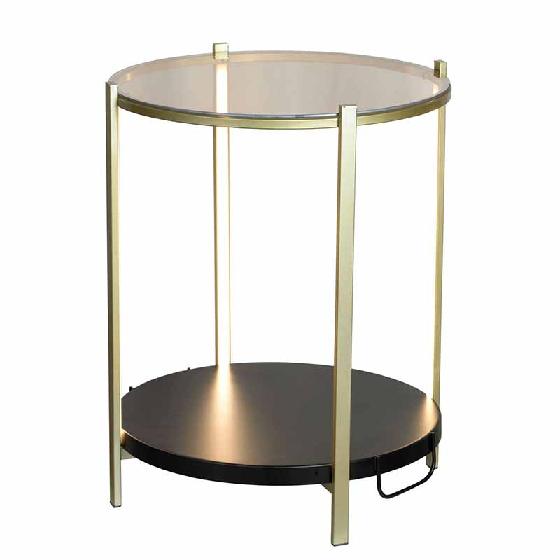 Приставной стол Hael Side Table LED Золотой Приставной стол Hael Side Table LED Золотой в Твери | Loft Concept