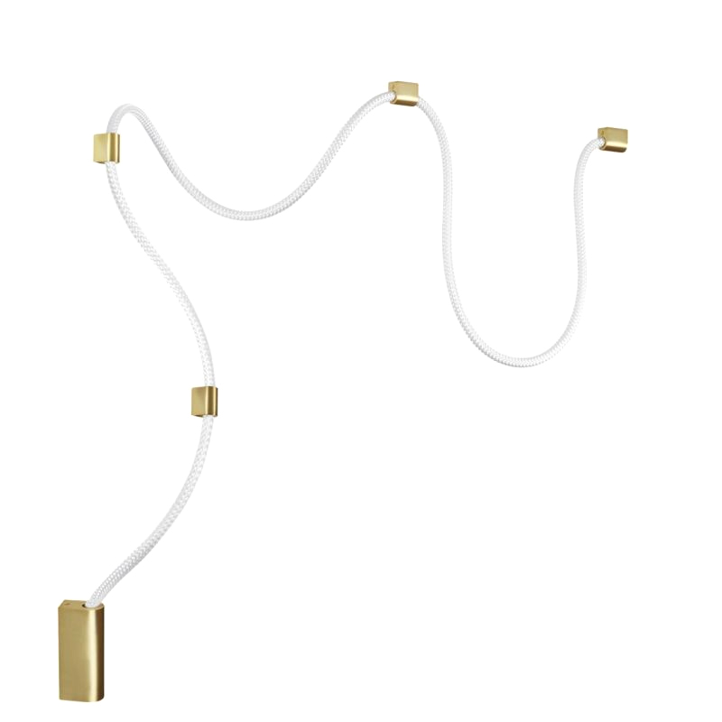 Подвесной светильник LUKE LAMPCO TRACER LAMP Gold Бронза Белый Подвесной светильник LUKE LAMPCO TRACER LAMP Gold Бронза Белый в Твери | Loft Concept