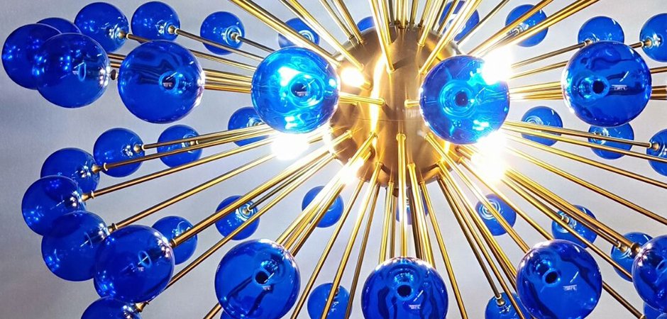Люстра BLUE MURANO SPUTNIK DV5513 Люстра BLUE MURANO SPUTNIK DV5513 - Loft-Concept в Твери