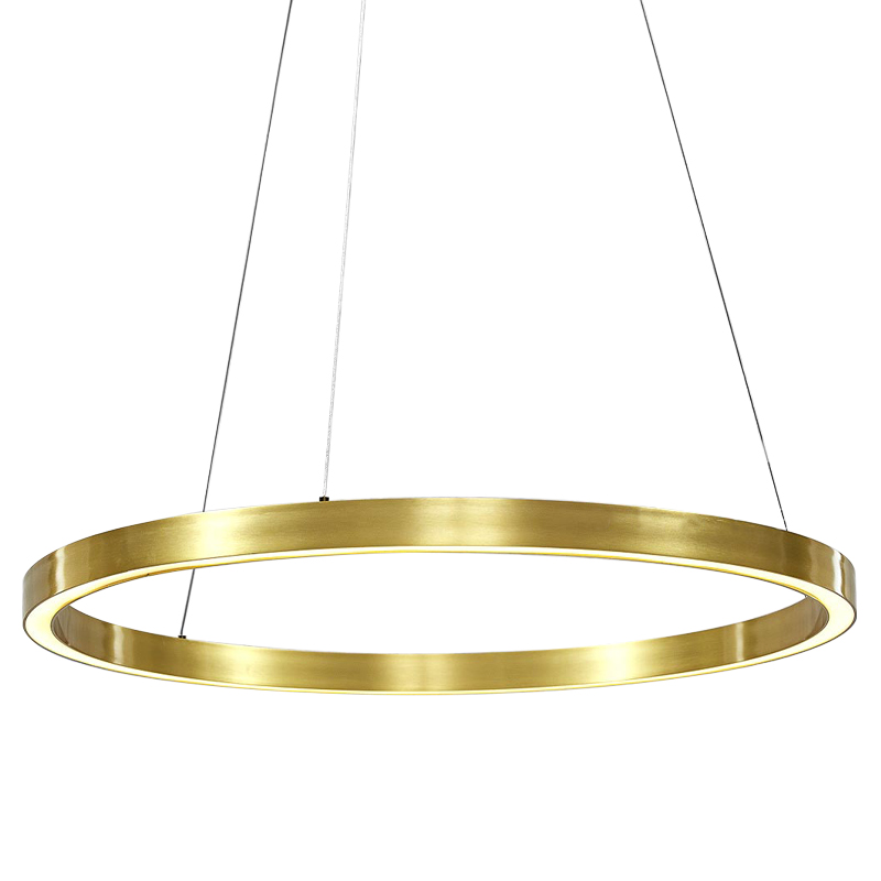 Люстра Ring Gold Horizontal Chandelier Золотой Люстра Ring Gold Horizontal Chandelier Золотой в Твери | Loft Concept