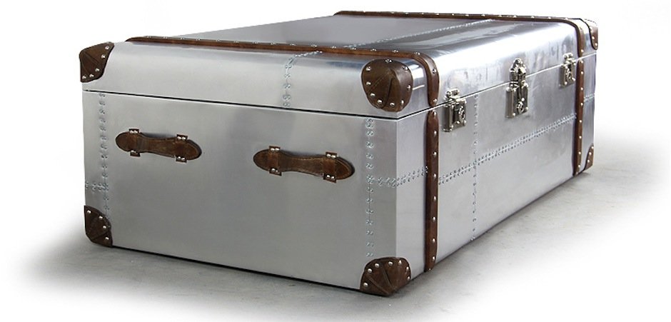 Сундук Trunks in Polished Aluminum Restoration Hardware Сундук Trunks in Polished Aluminum Restoration Hardware - Loft-Concept в Твери