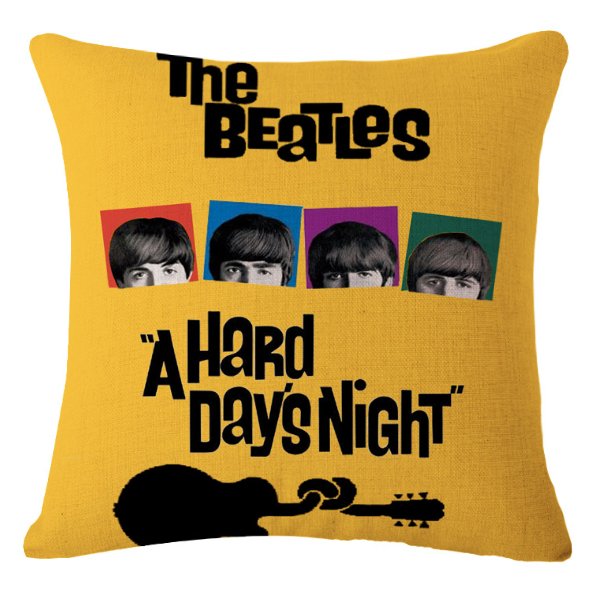 Декоративная подушка Yellow Beatles Желтый Декоративная подушка Yellow Beatles Желтый в Твери | Loft Concept