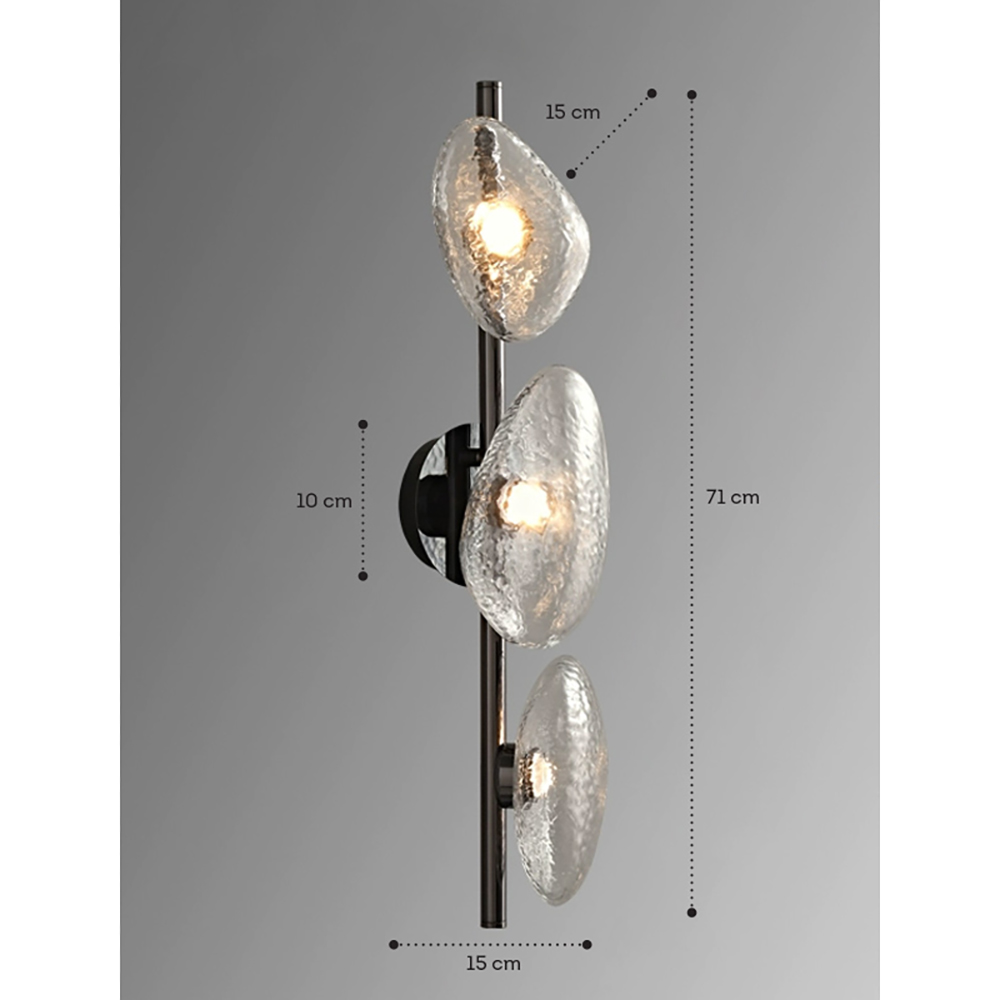 Бра LINDIS FROST LONG WALL 3 лампы Прозрачное стекло в Твери