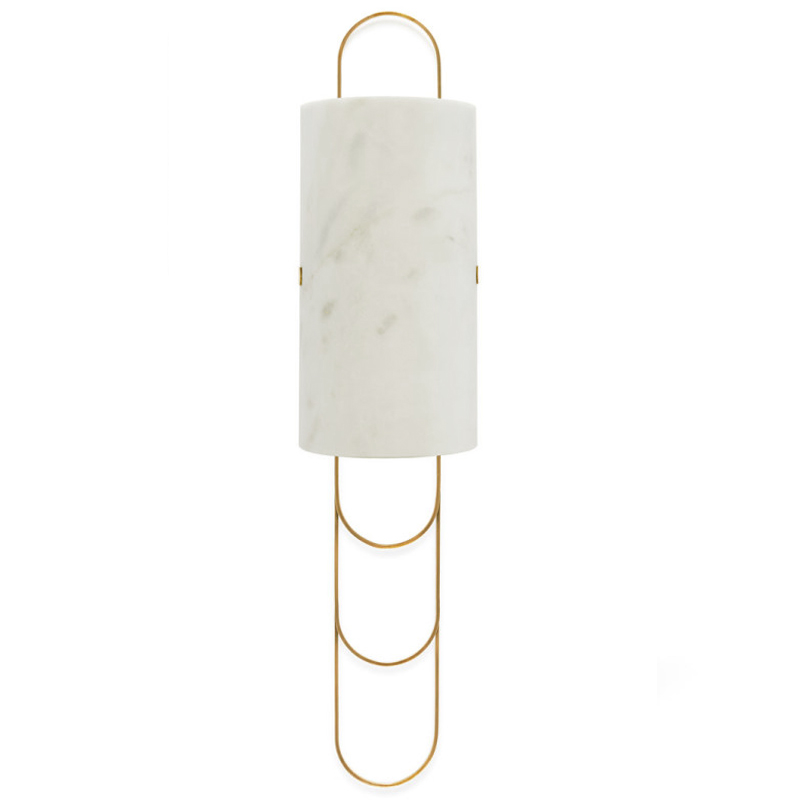 Бра Niagara WALL LAMP Ginger and Jagger White Латунь Белый Мрамор Bianco Бра Niagara WALL LAMP Ginger and Jagger White Латунь Белый Мрамор Bianco в Твери | Loft Concept