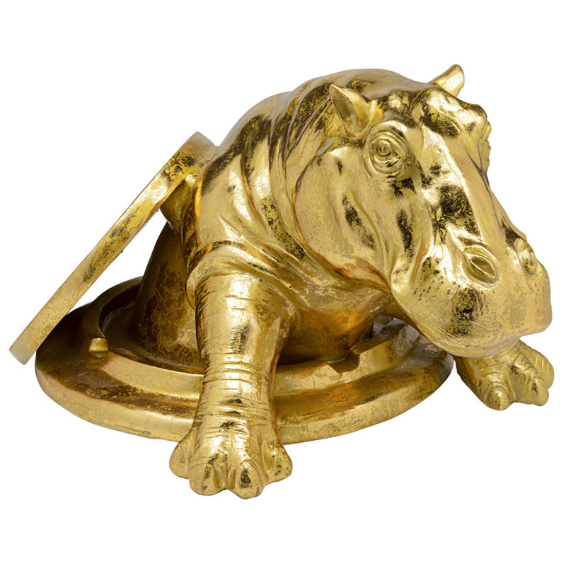 Статуэтка Golden Hippo Золотой Статуэтка Golden Hippo Золотой в Твери | Loft Concept