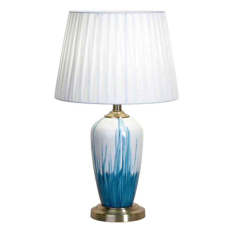 Настольная лампа Adali Table Lamp Белый Светло-синий Настольная лампа Adali Table Lamp Белый Светло-синий в Твери | Loft Concept