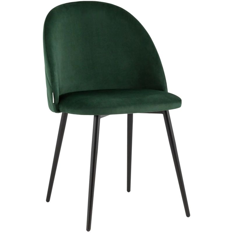 Стул Зеленый Велюр Miruna Leaf Chair Зеленый Черный Стул Зеленый Велюр Miruna Leaf Chair Зеленый Черный в Твери | Loft Concept