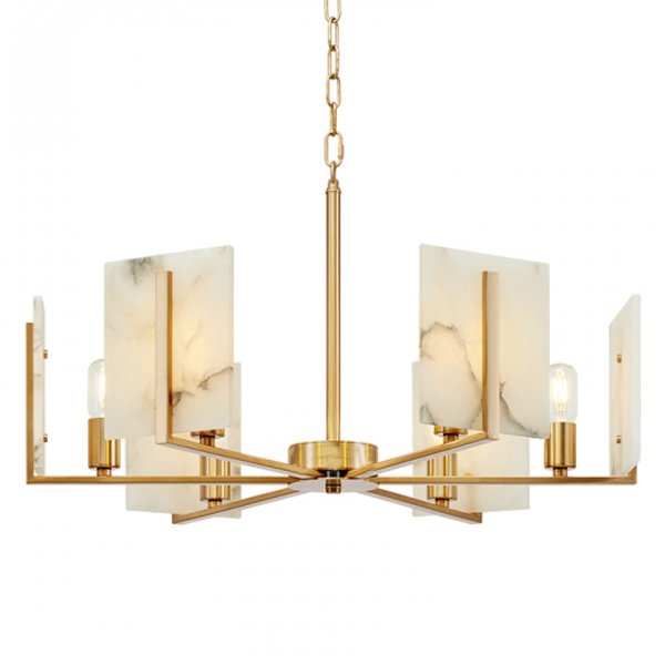 Люстра Marble square Chandelier Латунь Люстра Marble square Chandelier Латунь в Твери | Loft Concept