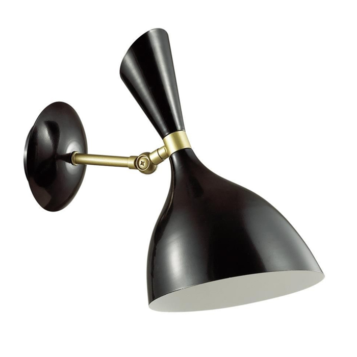 Бра Duke wall lamp Black Черный Латунь Бра Duke wall lamp Black Черный Латунь в Твери | Loft Concept