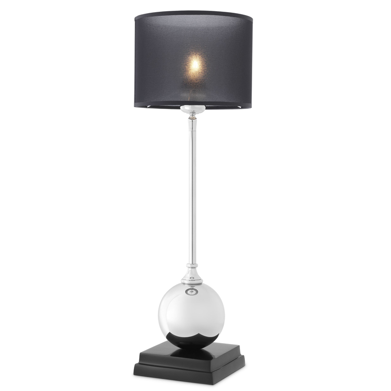 Настольная лампа Eichholtz Table Lamp Carnivale Никель Черный Настольная лампа Eichholtz Table Lamp Carnivale Никель Черный в Твери | Loft Concept