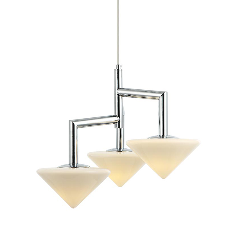 Люстра Acantha Chrome Lamp Хром Белый Люстра Acantha Chrome Lamp Хром Белый в Твери | Loft Concept