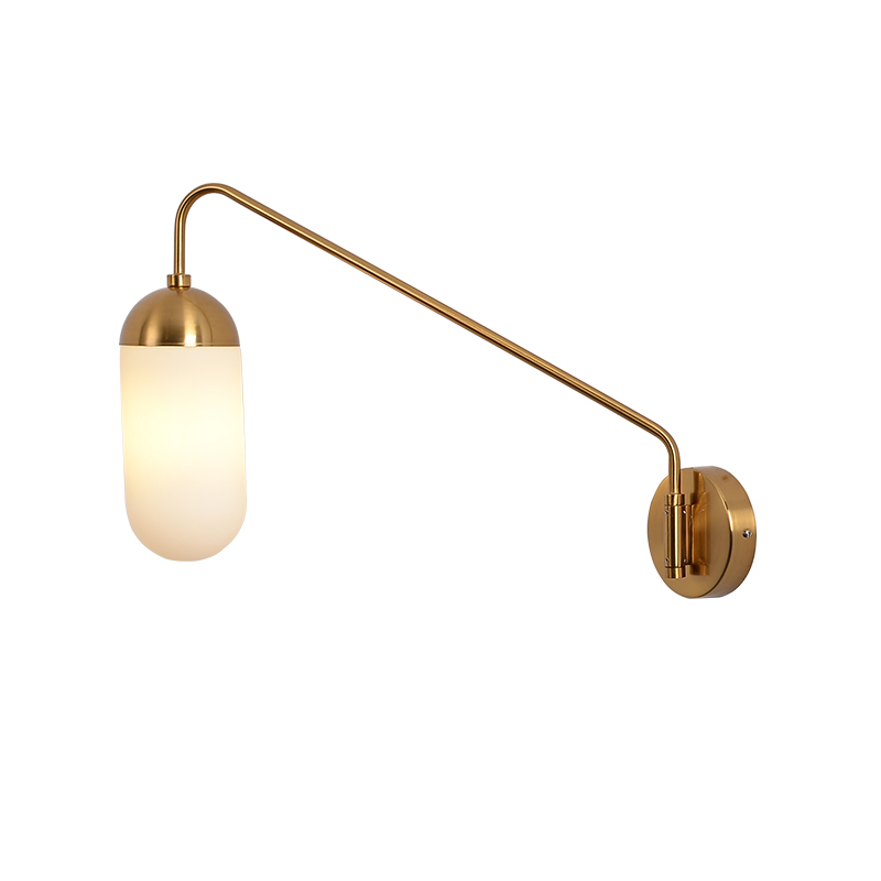 Бра Pelle Sconce, Long Gooseneck Clear Shade Латунь Белый Бра Pelle Sconce, Long Gooseneck Clear Shade Латунь Белый в Твери | Loft Concept
