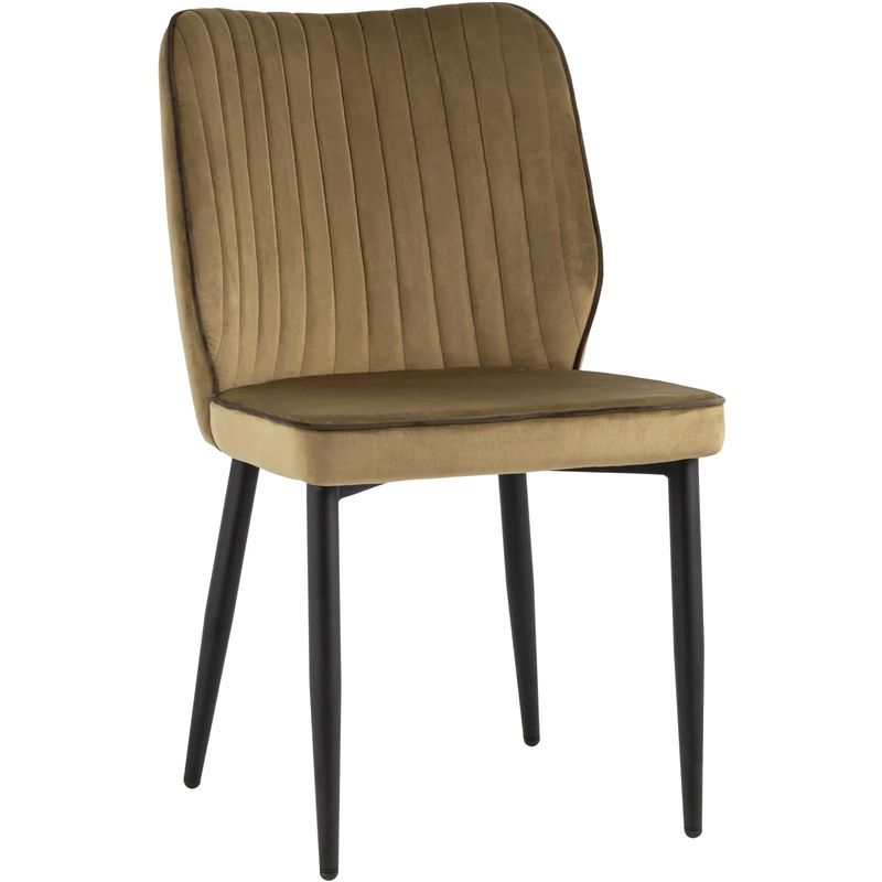 Стул Lawrence Chair Велюр Карамель Коричневый кант Карамель Коричневый Черный Стул Lawrence Chair Велюр Карамель Коричневый кант Карамель Коричневый Черный в Твери | Loft Concept