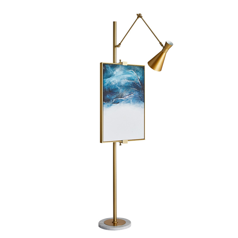 Торшер Researcher Floor Lamp Глянцевое золото Белый Торшер Researcher Floor Lamp Глянцевое золото Белый в Твери | Loft Concept