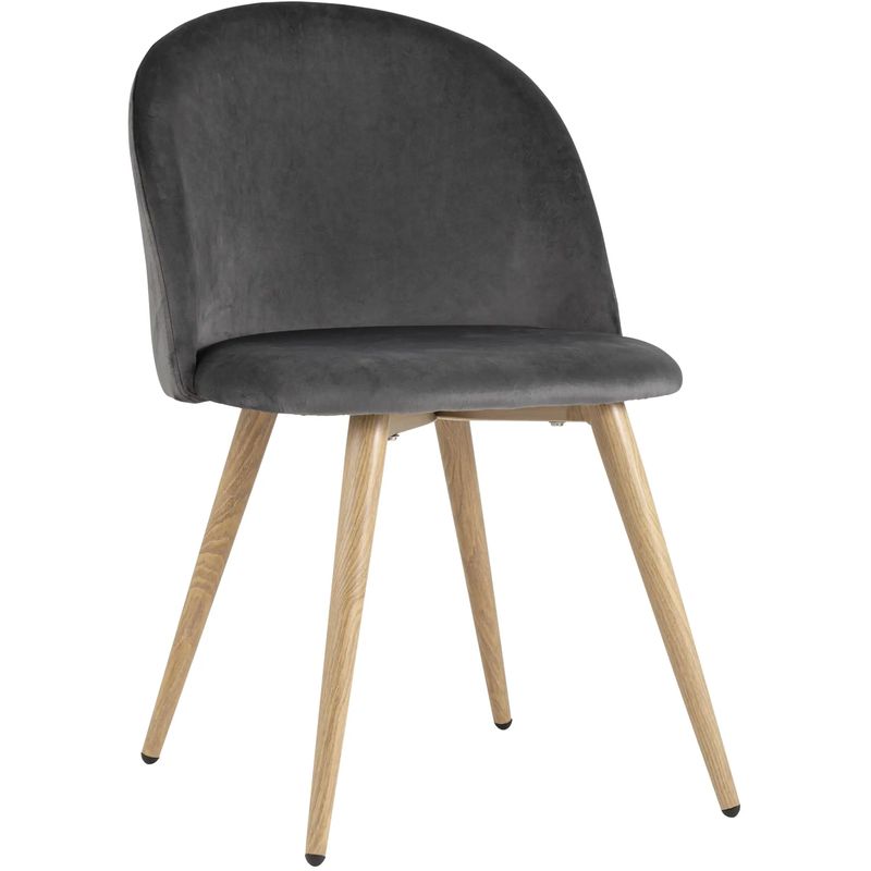Стул Miruna Chair II Серый Велюр Серый Древесина Стул Miruna Chair II Серый Велюр Серый Древесина в Твери | Loft Concept
