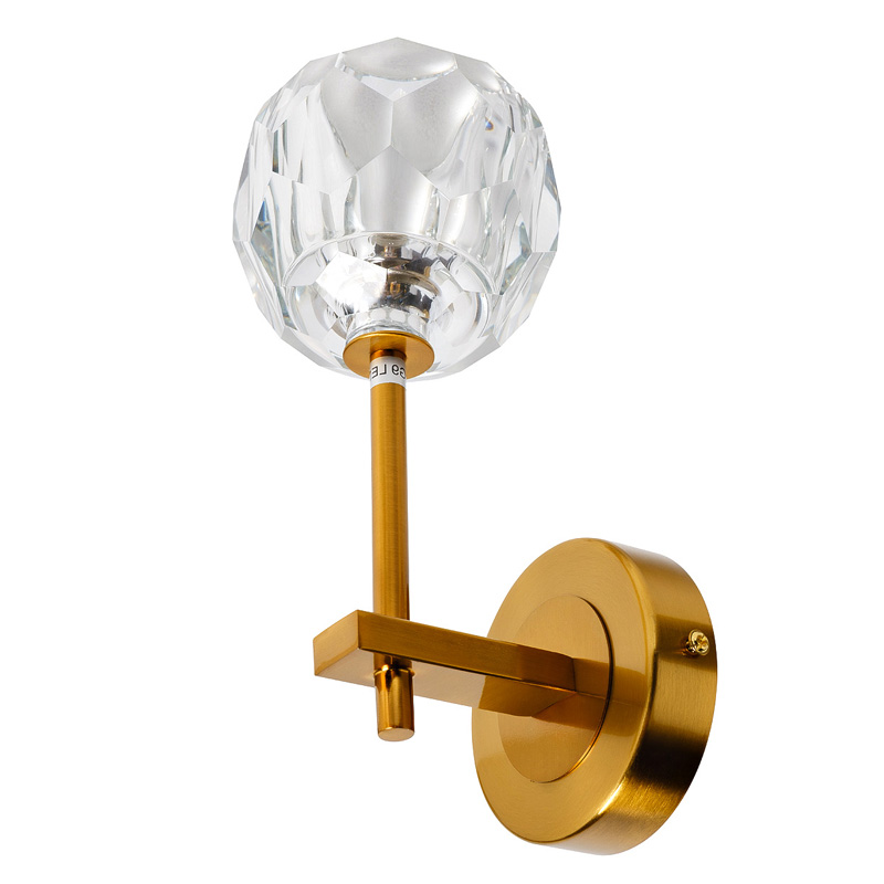 Бра RH Boule de Cristal Single Wall Lamp Gold матовое золото Бра RH Boule de Cristal Single Wall Lamp Gold матовое золото в Твери | Loft Concept