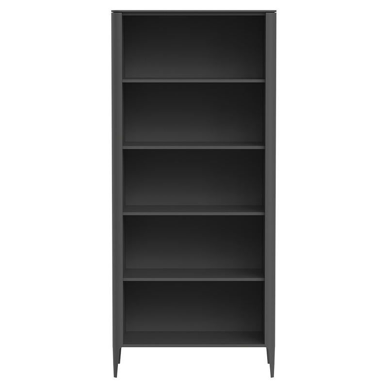 Стеллаж прямой темно-серый с открытыми полками Type  Серый в Твери | Loft Concept 