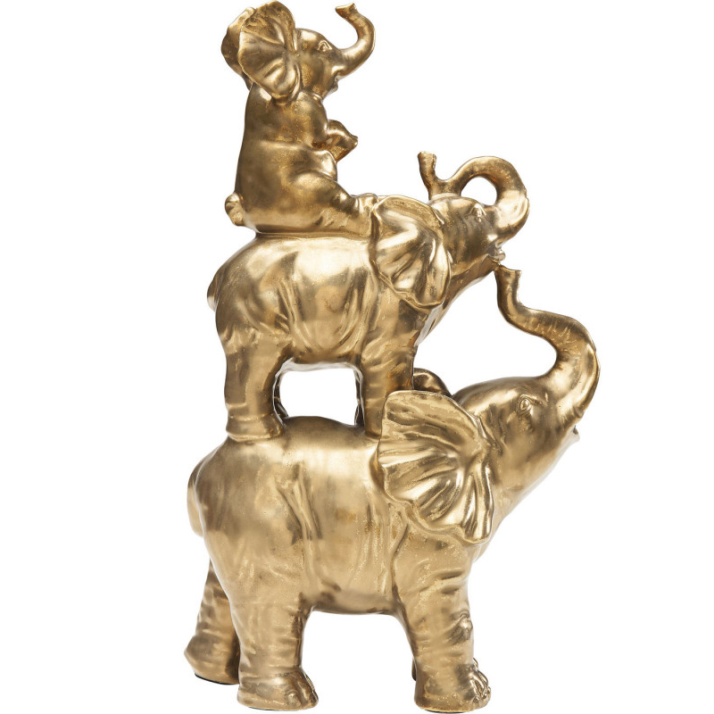 Статуэтка Family of Golden Elephants Золотой Статуэтка Family of Golden Elephants Золотой в Твери | Loft Concept