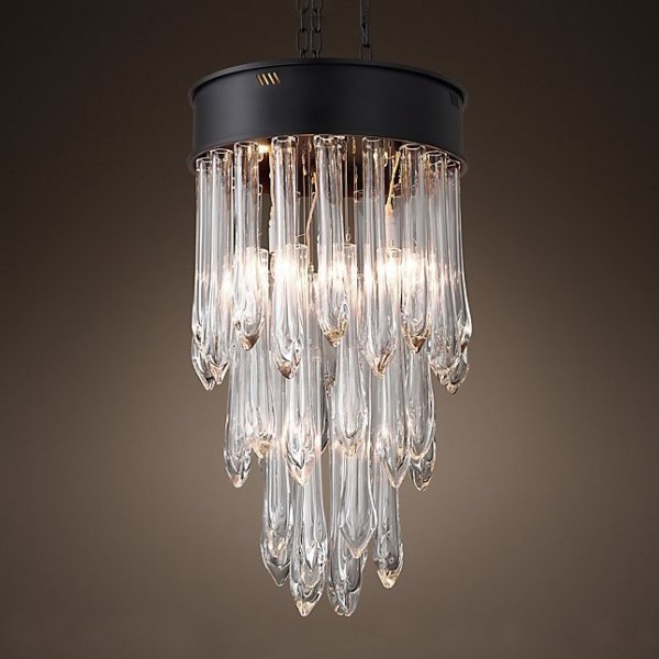 Люстра RH TEAR DROP GLASS 50 Черный Люстра RH TEAR DROP GLASS 50 Черный в Твери | Loft Concept