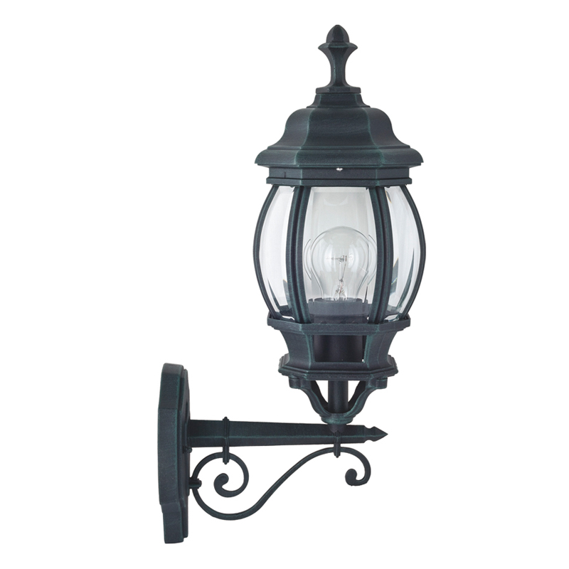 Уличный светильник Lacres Sconce Винтажный черный Прозрачное Стекло в Твери | Loft Concept 