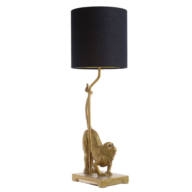 Настольная лампа Curious Monkey Table lamp Золотой Черный Настольная лампа Curious Monkey Table lamp Золотой Черный в Твери | Loft Concept