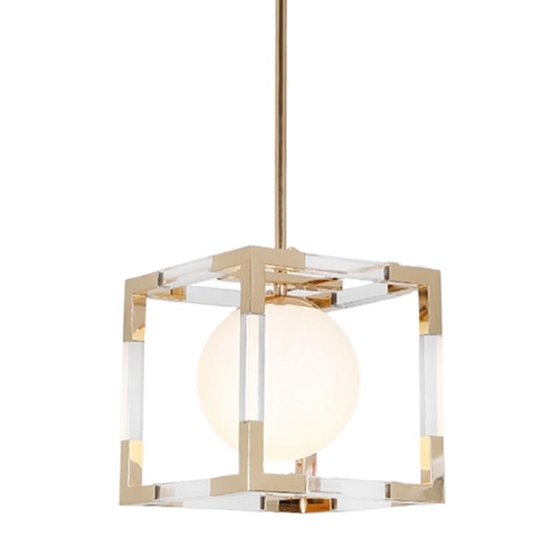 Подвесной светильник Dunvel Hanging lamp Белый Золотой Подвесной светильник Dunvel Hanging lamp Белый Золотой в Твери | Loft Concept