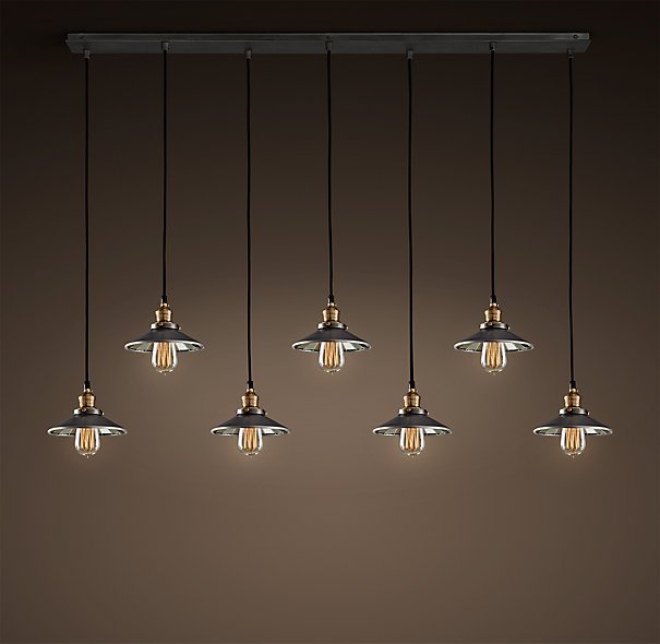 Люстра Loft Cone Pendant Reflector 7 Line Черный Люстра Loft Cone Pendant Reflector 7 Line Черный в Твери | Loft Concept