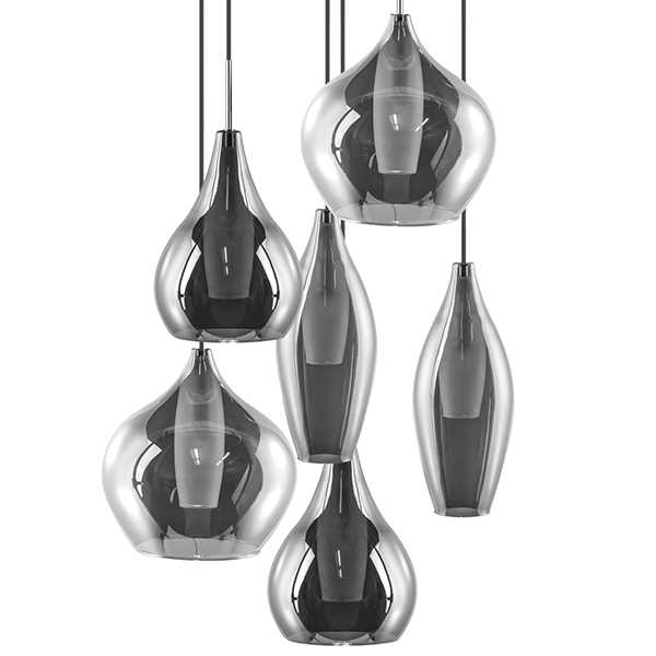 Люстра Candiano Smoke 6 Light Дымчатый (Smoke) Хром Люстра Candiano Smoke 6 Light Дымчатый (Smoke) Хром в Твери | Loft Concept