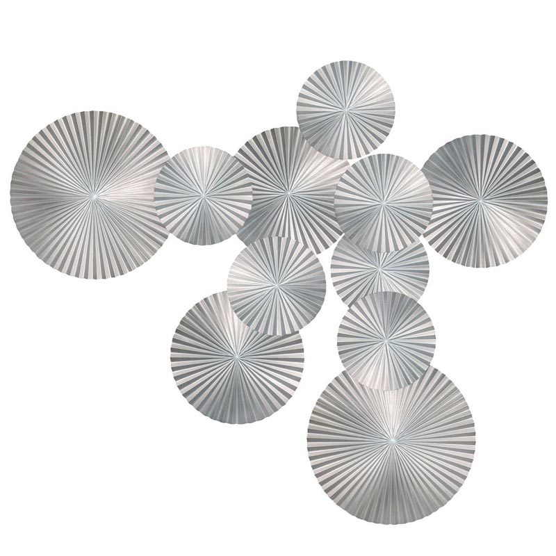 Арт-объект Apollo Silver Wall Plaque Disc 11 Серебряный Арт-объект Apollo Silver Wall Plaque Disc 11 Серебряный в Твери | Loft Concept