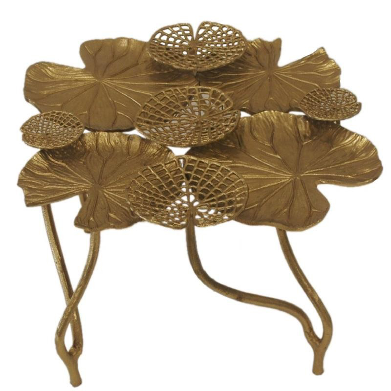 Кофейный стол Water Lily Leaves Table Золотой Кофейный стол Water Lily Leaves Table Золотой в Твери | Loft Concept