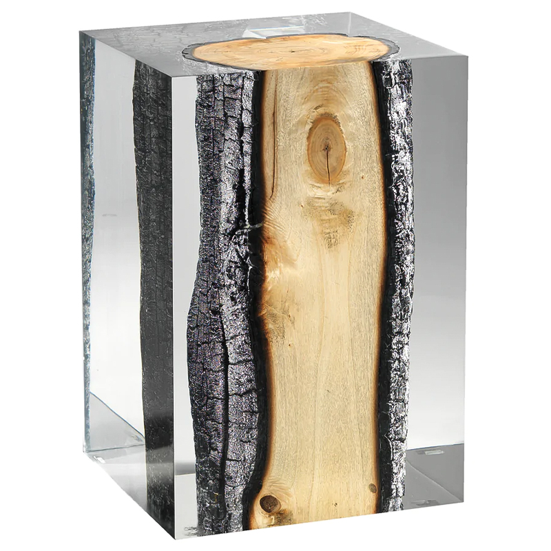 Приставной стол Acrylic Glass Nilleq Hekla Side Table & Stool Прозрачный Древесина Приставной стол Acrylic Glass Nilleq Hekla Side Table & Stool Прозрачный Древесина в Твери | Loft Concept