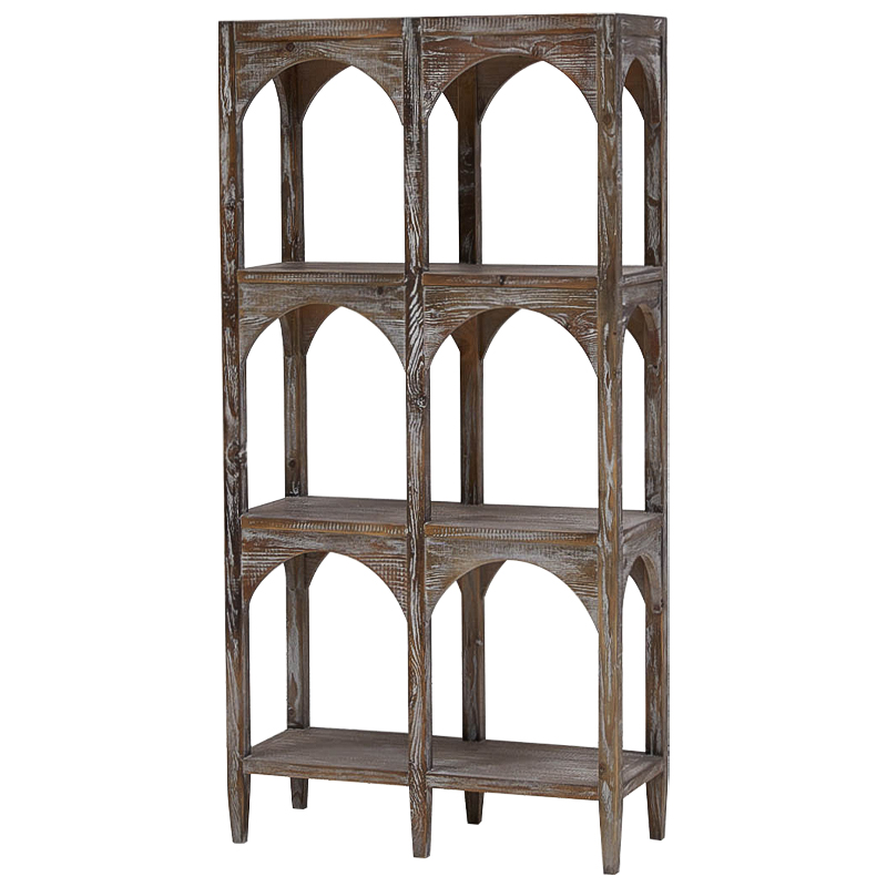 Стеллаж Rehan Wood Rack Коричневый Коричневый винтаж Стеллаж Rehan Wood Rack Коричневый Коричневый винтаж в Твери | Loft Concept