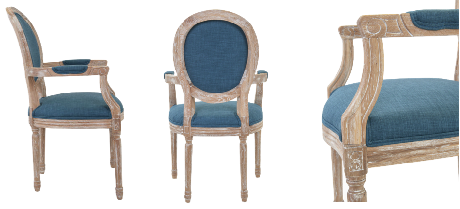 Стул French chairs Provence Blue ArmChair Стул French chairs Provence Blue ArmChair - Loft-Concept в Твери