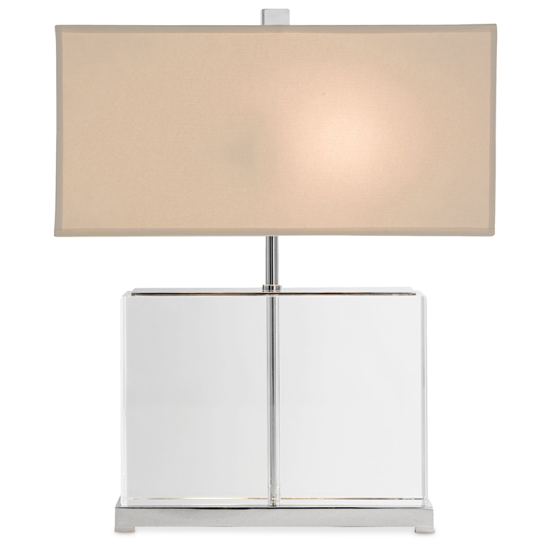 Настольная лампа Eichholtz Table Lamp Warwick Прозрачный Белый Настольная лампа Eichholtz Table Lamp Warwick Прозрачный Белый в Твери | Loft Concept