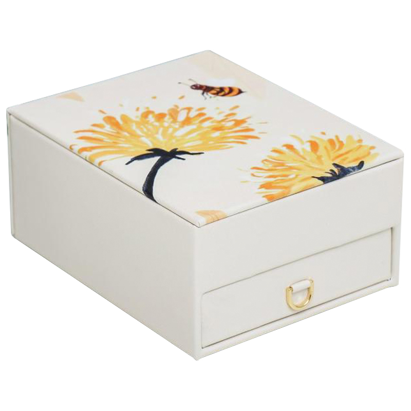 Шкатулка Bee and Dandelions Box Бежевый Желтый Шкатулка Bee and Dandelions Box Бежевый Желтый в Твери | Loft Concept
