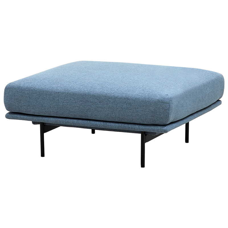Оттоманка голубая Vergil Blue Ottoman Голубой Черный Оттоманка голубая Vergil Blue Ottoman Голубой Черный в Твери | Loft Concept
