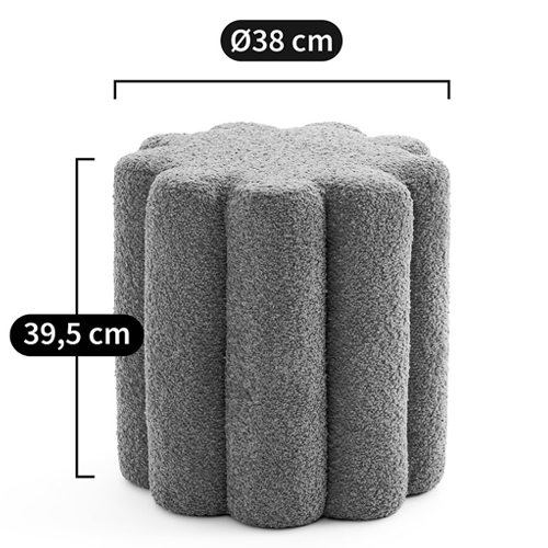 Пуф с обивкой из ткани букле Flo Pouf в Твери